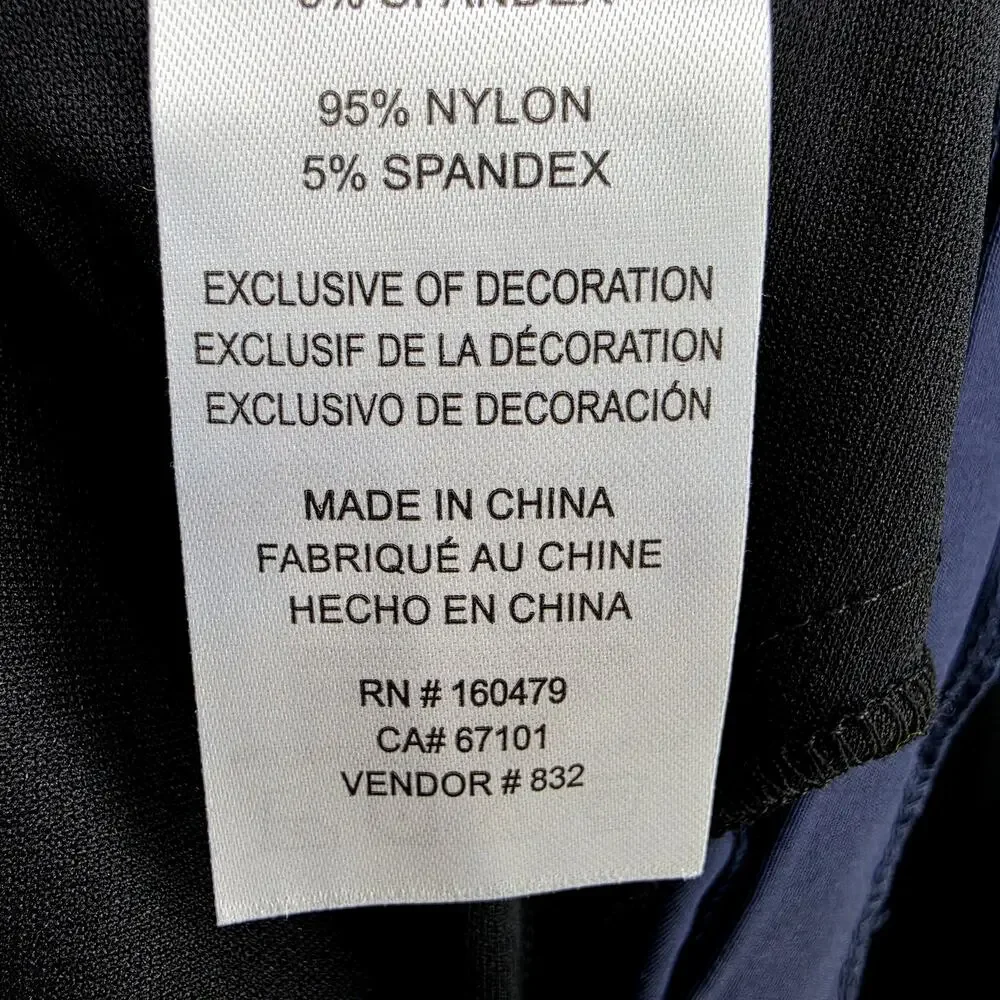 NWT DKNY Magnet Navy Blue Essential Tech Slim Fit Stretch Chino Pants Size 36/30